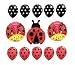 Ladybug polka dots Birthday Party Supplies Balloon Decorations Set latex and foil
