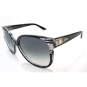 Buy CHRISTIAN DIOR Diorline Sunglasses Black Grey Striped I5A JJ Shades by Christian Dior