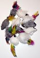 Pack of 12 RATTLING Feather Tail Fur Cat Toy Mice from CoolCyberCats