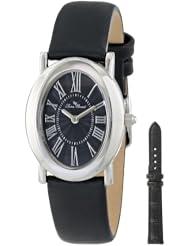Lucien Piccard Womens LP-12002-01 Aneto Analog Display Japanese Quartz Black Watch Set