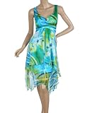 Ever Pretty Striking Floral Printed Empire Beach Summer Dresses 03187, Size 14, Multiple(blue) Ever Pretty Striking Floral Printed Empire Beach Summer Dresses 03187, Size 14, Multiple(blue)
