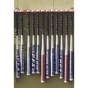 Baseball Equipment Bags and Storage - Wall Bat Rack - Baseball by Olympia Sports