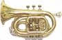 Pocket Trumpet - Gold Color Lacquer-Plated w/ Case