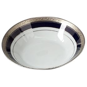 Noritake Crestwood Cobalt Platinum Soup Bowl, Set of 4 by Noritake