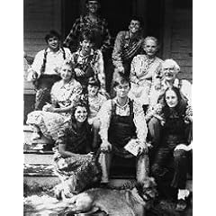 WILL GEER AS 'GRANDPA' ZEBULON WALTON, MICHAEL LEARNED AS OLIVIA 'LIVIE' WALTON, RALPH WAITE AS JOHN WALTON, SR., RICHARD THOMAS AS JOHN BOY WALTON, JR. #1 FROM THE WALTONS #1 - SCHWARZ-WEISS - Filmfoto - MITTELGROSS - 14x11" (36x28cm)