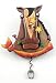 Horse Shoe Humorous Battery Wall Clock with Pendulum by Allen Designs - Special Fall ...