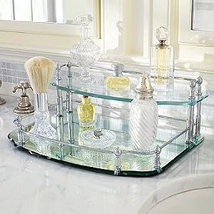 Belmont Two-tier Vanity Tray - Chrome - Frontgate