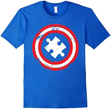 Men's Autism Shirt Gift for Mom/Dad/Kids Autism Awareness Ribbon Medium Royal Blue