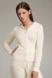 Juicy Couture - Juicy Couture Terry Clotted Cream Zip Hoodie