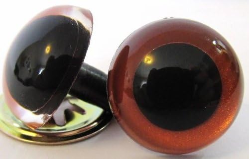 Suncatcher Craft Eyes - 5 Pair 18mm Shimmer Copper