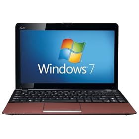 Asus EeePC 1215N 12.1 inch netbook (Intel Atom D525 1.8GHz, 2Gb, 320GB, WLAN, BT, Webcam, Win 7 Home Premium) - Red