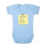 (フロソ) FLOSO 赤ちゃん・ベビー用 To Do List Eat Sleep Poopプリント 半袖ボディースーツ ロンパース スリープスーツ ベビー肌着 パジャマ (18-24ヶ月) (スカ