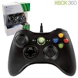New Xbox 360 Original Wired Controller Black Enables Maximum Comfort & Endl ....