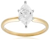 4191Qlw6RkL. SL160  10k Yellow Gold Marquise Solitaire Diamond Engagement Ring