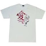 Naruto Gaara of the Sand White T-Shirt Love Symbol