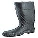 CT? Economy Knee Boots - 16" black knee boot pvc cleat sole plain