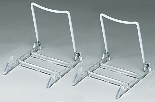 Adjustable Acrylic Easel Vinyl Coated Back Wire (Pack of 2 Pcs)