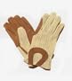 Ladies Crochet Back Pigskin Gloves 7.5