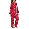Gilligan & O'Malley&reg; Womens Flannel Coat PJ Set - Red Snowflake