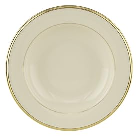 Lenox Eternal 9-Inch Gold-Banded Fine China Pasta Soup Bowl, Set of 4 by Lenox
