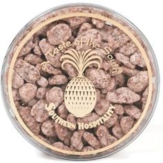 Honey Glazed Pecans , in a 1 lb Clear Canister by A Taste of the South