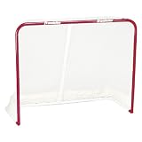 Franklin Tournament Series 54 Inch Metal Street Hockey Goal with Wheels