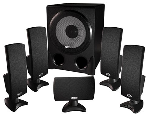 Cyber Acoustics CA5001RB 5.1 High Performance Loudspeaker System, 80 Watts