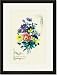Black Framed/Matted Print 17x23, Ensemble with Pansy