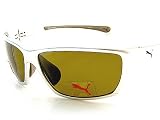 Puma - New Puma DEFINATION PU 15015 PU15015 Polarized Silver Sunglasses Size 65-16-120