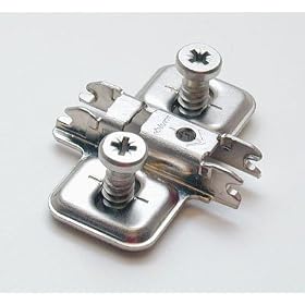 Click here to buy Blum B173L 0mm Stamped Steel Premounted System Screw Frameless Clip Mounting Plate by Blum.