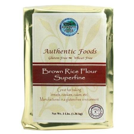 Authentic Foods Superfine Brown Rice Flour 3 Lb. (6 Pack)
