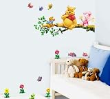 Winnie the Pooh Stick Wall Art Sticker Decal 2PGS (Sitting Branch)