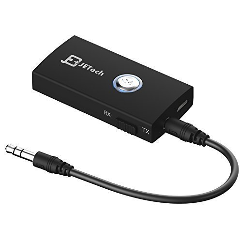Bluetooth Receiver, and Transmitter 2-in-1, JETech Wireless Bluetooth Stereo Audio Transmitter and Receiver 2-in-1 Bluetooth Adapter With 3.5mm Stereo Output for Speakers, Headphone, TV, PC, iPod, MP3 / MP4, Car Stereo and More - 2030 Bluetooth Receiver, and Transmitter 2-in-1, JETech Wireless Bluetooth Stereo Audio Transmitter and Receiver 2-in-1 Bluetooth Adapter With 3.5mm Stereo Output for Speakers, Headphone, TV, PC, iPod, MP3 / MP4, Car Stereo and More - 2030