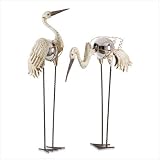 GAZING BALL CRANES GARDEN STAKES
