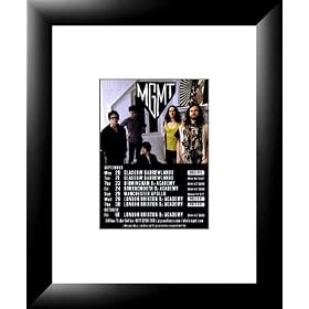 MGMT UK Tour 2010 - Framed Original Advert