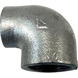 径違いエルボ 可鍛鋳鉄製管継手(白) (1B×3/4B) RL