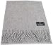Bruno Piattelli Light Gray Designer Unisex Wool Scarf Scarves