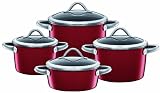 Silit 0015.1868.11 Topf-Set 4-teilig Vitaliano Rosso