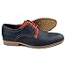Ferro Aldo MFA-19393LE Men's Navy Blue Orange Lace Up Round Toe Oxford Dress Shoes
