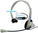 Telefon Headset für Callcenter mit Western Adapter RJ14/ RJ10 Telephon