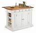Kitchen Island - White/ Oak