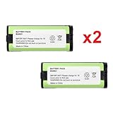 2 Fenzer Rechargeable Cordless Phone Batteries for Panasonic HHRP105 HHR-P105 Cordless Telephone Battery Replacement Packs