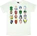 Search : MARVEL COMICS HEROES "DISTRESSED MINTY FACES" Fine Woven White Cotton Tee