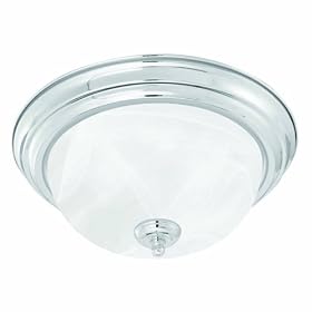 Thomas Lighting Pl8693-78L Energy Star Certified Multi-Purpose Three-Light Flushmount, Brushed Nickel