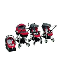 Chicco Trio For Me Travel System Package - Fuego (Black/Red)