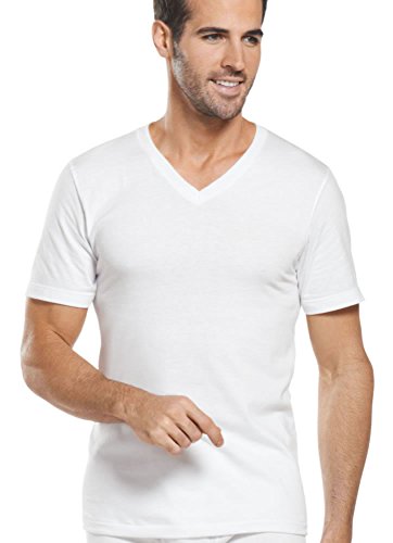 Jockey Men s T-Shirts Big & Tall Classic V-neck T-Shirt - 6 Pack, diamond white, 2XLT