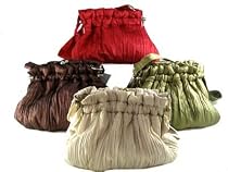 Bewitched Accessories Pretty Occasion Bag In Crinkle Fabric