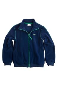 Boy's Long Sleeve Full Zip Mock Neck Polar Fleece Sweatshirt
