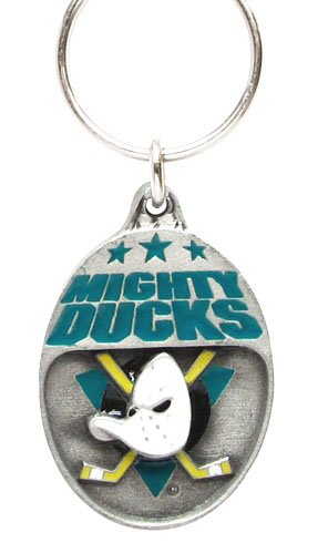 Pewter NHL Team Key Ring - Anaheim Mighty Ducks