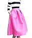 Face N Face Women's High Waisted A Line Pleated Full Midi Skirt with Pockets